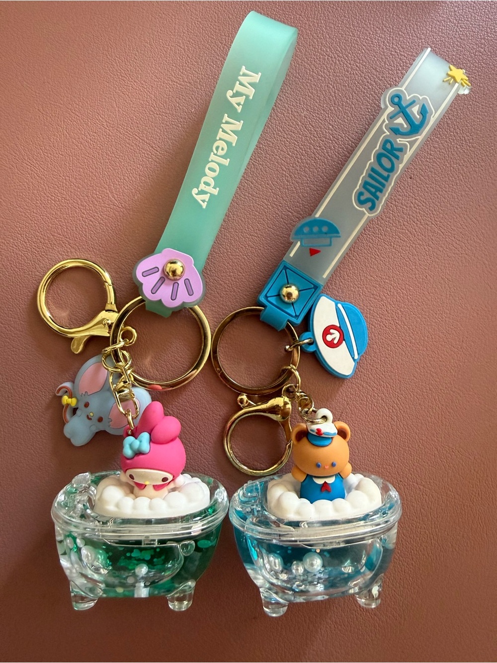 Sanrio My Melody and Sailor Bear Keychains
